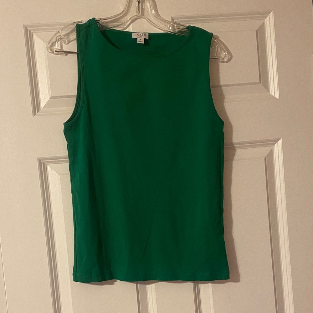 J Crew Classic Green Tank Top- medium